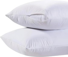King Pillow Covers W/ Zipper 2 Pack 20 x 36 Ultra-Soft Cozy Noiseless King