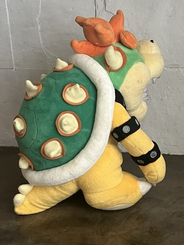Peluche Bowser SUPER MARIO Bros SAN-EI 2017 Nintendo grande 10" - Foto 3 di 7