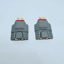 2x Deans T plug male to Compatible Traxxas trx male adapter for new id charger