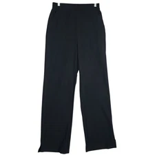 All In Motion Pull-On Pants Women's Small Black Elastic Back Wide Leg Athletic