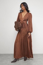 Warehouse Chocolate Dress Womens Party Dresses