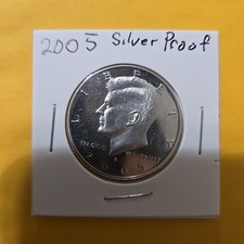 Kennedy Half Dollar Coin  JFK Halves 2005 S Silver  [VERY NICE Proof]  