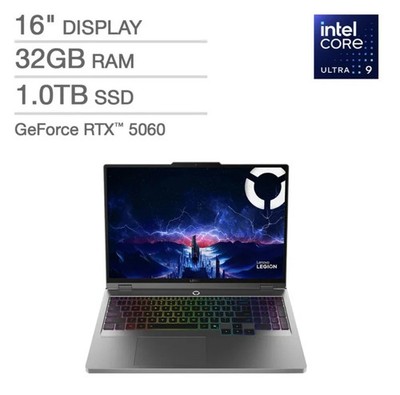 Lenovo Legion 5i 16'' Gaming Laptop - Core Ultra 9, GeForce RTX 5060, 32GB, 1TB