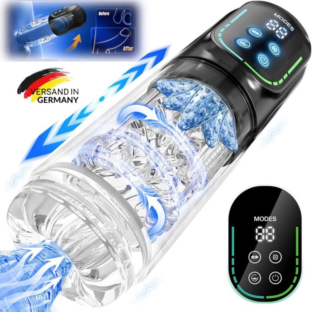 Elektrischer Masturbator Mann Handfrei Cup mit Teleskopfunktion Sex Spielzeug