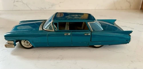 Vintage Bandai Cadillac Early 1960s Tin Toy Car Made In Japan