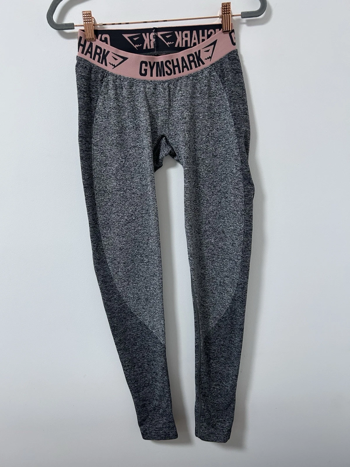 gymshark lift contour seamless pink marl leggings