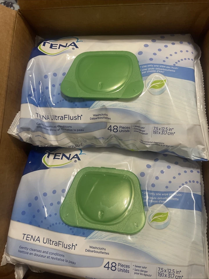 Tena Ultra Flush Personal Wipe Soft Pack 48 unidades, (65726) paquete de 2 DE 48 unidades  Foto 2 de 4