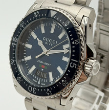 GUCCI YA136311 Men's Dive Blue Wristwatch 40mm