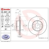 Brembo 2X Bremsscheibe Vorne Ø280 Mm InnenbelüFtet Beschichtet FüR Fiat Ducato