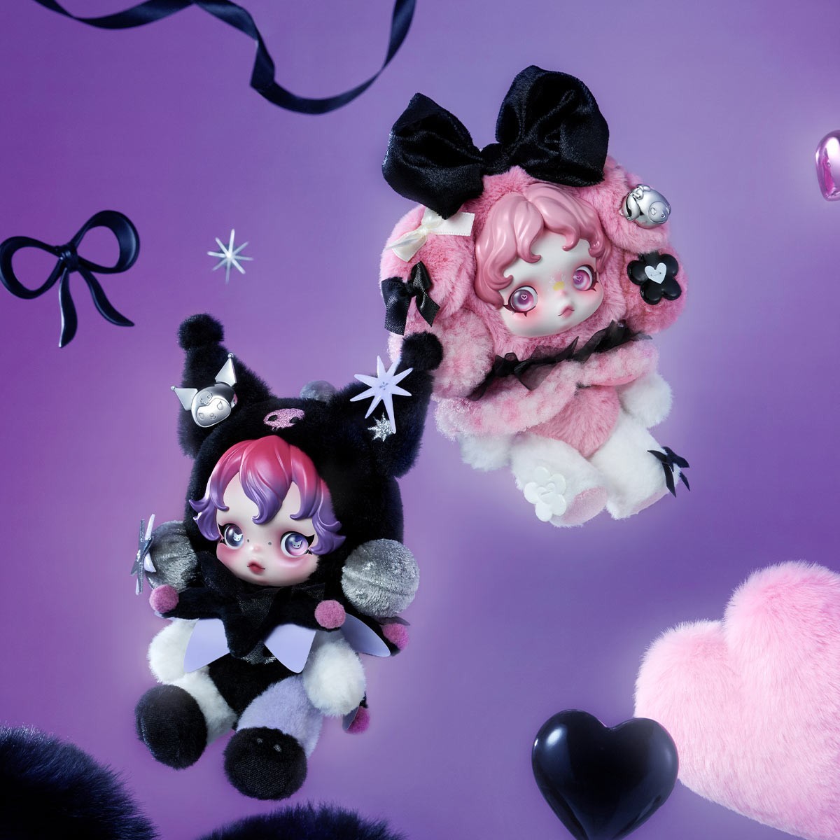 POP MART SKULLPANDA × MY MELODY KUROMI POP MART SKULLPANDA × KUROMI & MY MELODY Plush | eBay