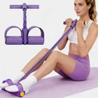 6 Tube Pedal Resistance Band Device,Foot Pedal Resistance Band with Handle Women