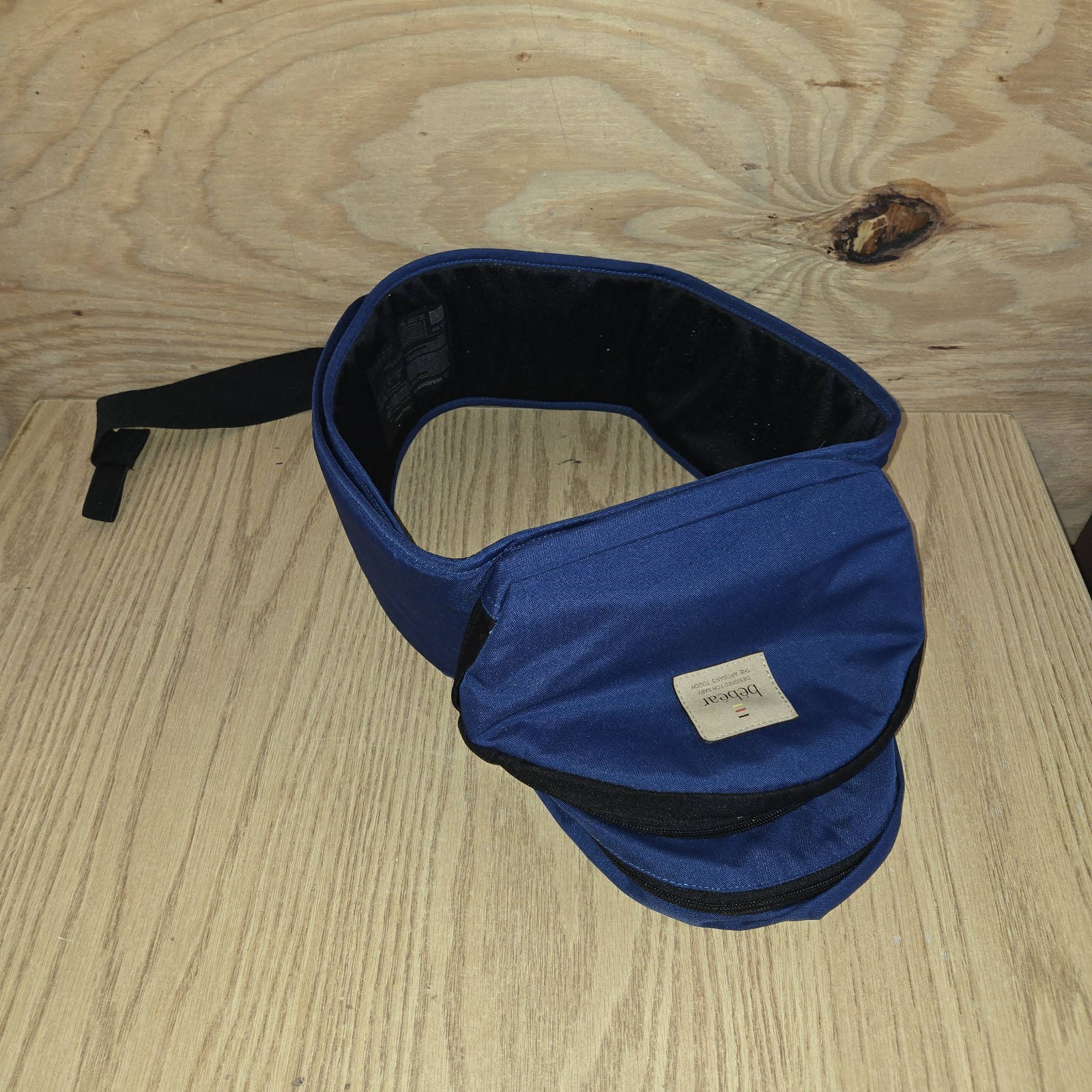 Bebear Baby Hip Seat Carrier Adjustable Waist Navy Blue 0-36