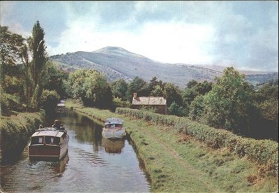 1973 Llangynidr Kanal Brecon Leuchtfeuer Wales J. Arthur Dixon Postkarte