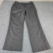 Evan-Picone Suit Womens 12P Petite Dress Pants Charcoal Grey Herringbone Lined