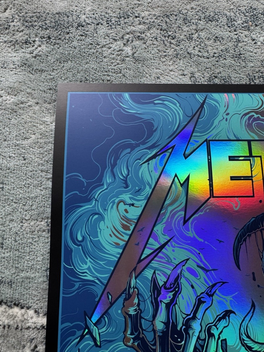 Metallica Atlanta Pop Up FOIL Poster 2025 Dan Mumford Signed #/35