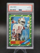 1986 TOPPS #161 Jerry Rice RC 49ers PSA 6