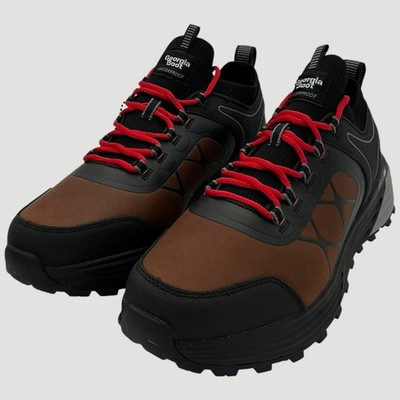 Georgia Boot DuraBlend Sport Waterproof Low Men's Size 8.5 Brown Hiking Shoe NIB