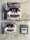 2001 GBC Madden 2002 Game Boy Color, Factory NFL, EA Sports