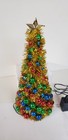 Vintage Holiday Fiber Optic LED Light Up Color Changing Christmas Table Tree 18" — photo 6