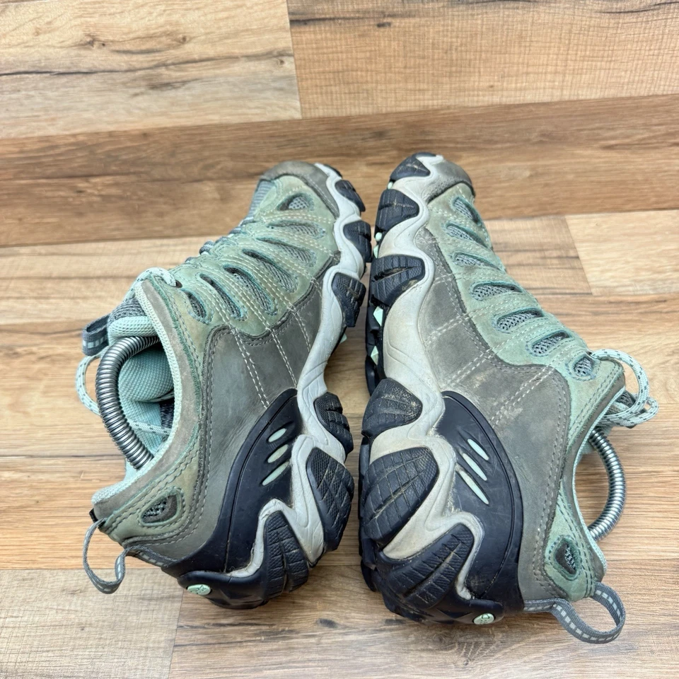 Oboz Sawtooth II Womens Size 10 Green Brown Athletic Waterproof Hiking Shoes - Image 3 of 4