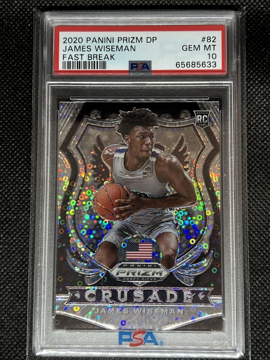 2020 Panini Prizm DP JAMES WISEMAN RC #82 SILVER DISCO PSA 2020 Panini Prizm DP JAMES WISEMAN RC #82 SILVER DISCO PSA