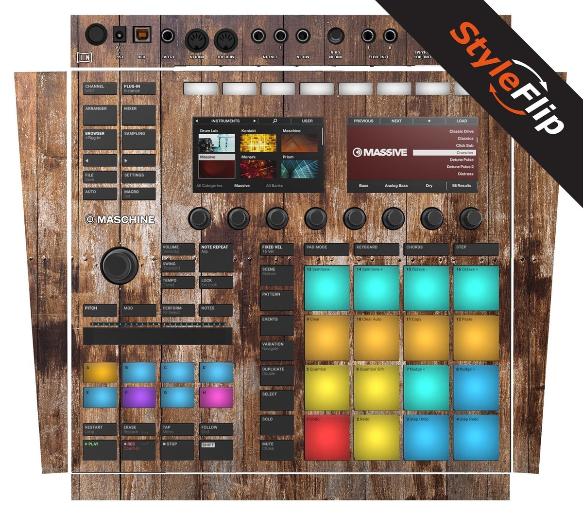 Native Instruments Maschine MK3 | Wood #1 | Protective Decal Native Instruments Maschine MK3 | Wood #1 | Protective Decal