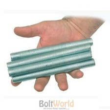 MILD STEEL THREADED METRIC BAR THREAD STUDDING ROD RESIN ANCHOR STUD BRIGHT ZINC