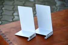 2x Ikea Inreda Bücherstützen HELLGRAU Bücherhalter Buchstützen