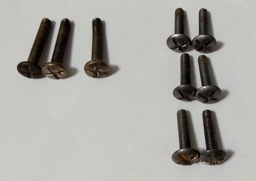 3 antike französische Schubladenzüge aus Messing & 3 Rosettenknöpfe 5"" Mitte 6,25"" L - Bild 12 von 12
