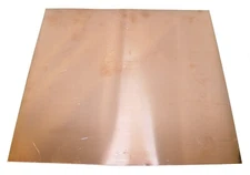 NEW Copper Sheet - 12" x 12" - metal working - 16 oz, 24 gauge, crafts
