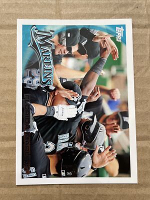 2010 Topps Team Card #553 Florida Marlins
