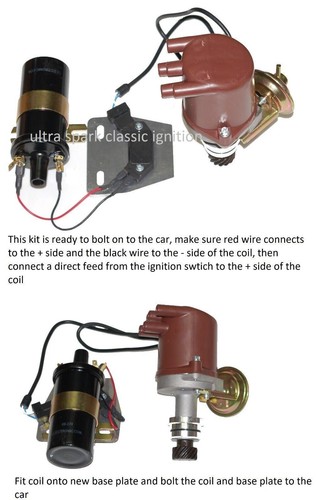 New Fiat 124 Spider Distributor S144 with electronic ignition coil and module - Picture 3 of 5