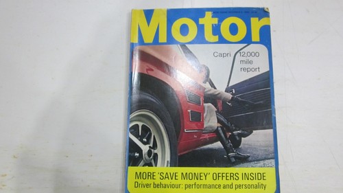 December 6th 1969, MOTOR, Citroen D19, Ford Capri 1600 XL, Hamish Cardno.