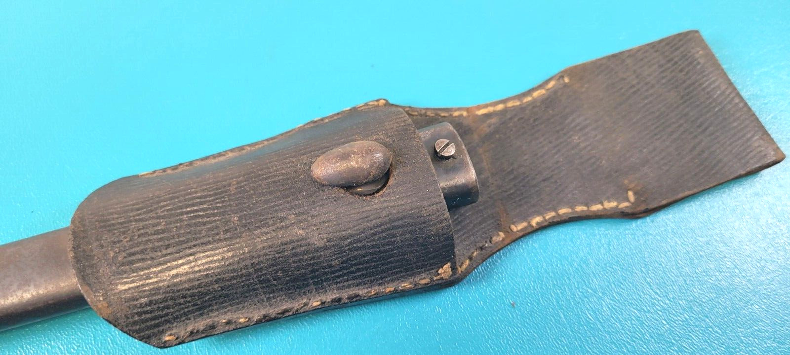 Belgium Model 1916 /35 Gendarmerie Rifle Bayonet T-Back Blade + Scabbard & Frog