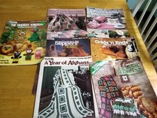 Lot of 7 Leisure Arts Crochets Leaflets