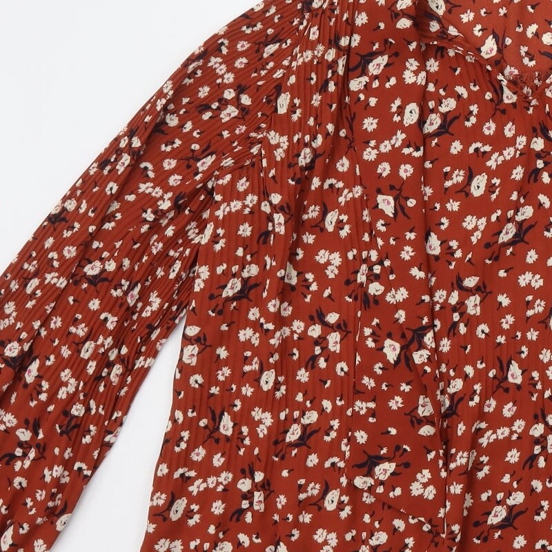 Selected Womens Orange Polyester Blend Blouse Siz… - image 11