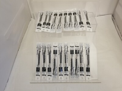 LOT OF 20 Pentel EnerGel LR7-A Roller Refill .7mm Metal Tip  Black