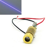 Brass 405nm 50mW Purple Violet/Blue Dot/Line Laser Diode Module 3.7V w/Driver