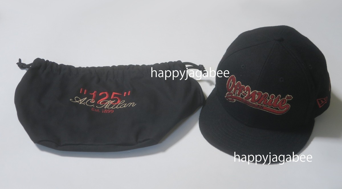 NEW ERA x Off White x AC Milan 2024 59 FIFTY CAP Black x Red NEW ERA x Off White x AC Milan 2024 59 FIFTY CAP Black x Red