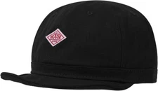 Short Brim Baseball Cap Soft Top Trucker Hat Flat One Size, Black-bb5 