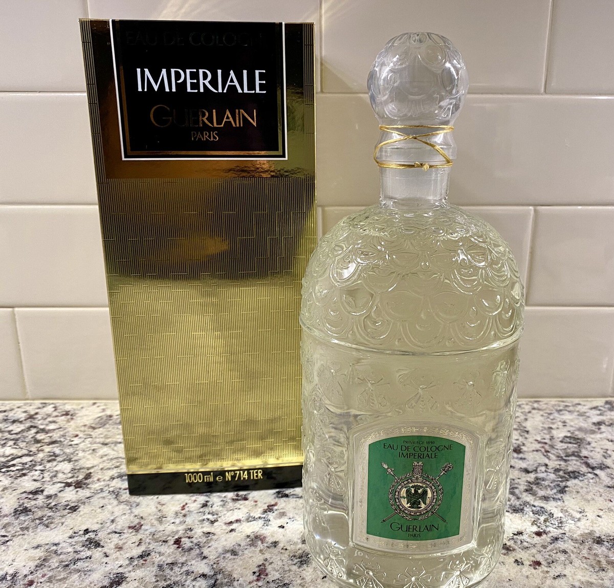 Guerlain 'Imperiale' Eau De Cologne 34oz/1000ml New In Box - LARGE