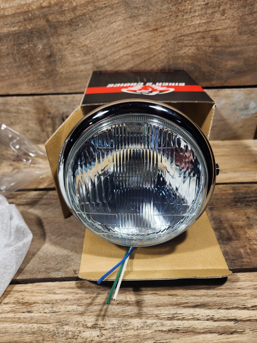 Bikers Choice 5-3/4 side mount headlight 666807 W/HI bean
