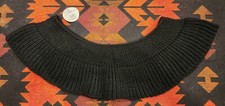 NEW VT LUXEConvertible Black Knit Scarf Colla...