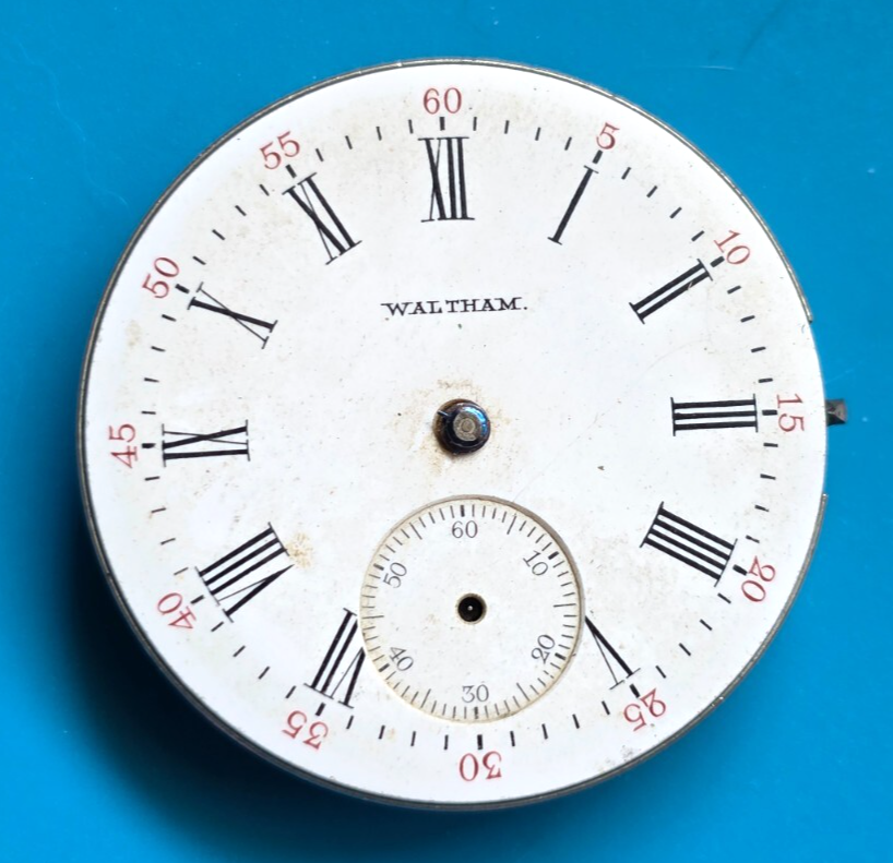 Vintage Waltham Seaside 15 Jewel Pocket Watch Movement 6 Size Staff Issue  