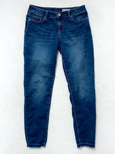 Aeropostale Ankle Jegging Jeans Women's Size 6 Blue Raw Hem