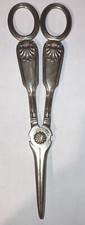 Antique Kings English Sterling Silver George IV Grape Shears Rawlings & Summers