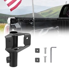 JOYTUTUS Tacoma/Tundra Bed Rail Flag Pole Mount Fits 1.18 Inch Diameter Flagpole