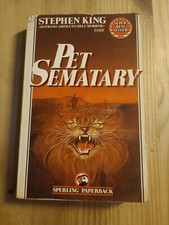 PET SEMATARY di STEPHEN KING ediz SPERLING marzo 1989 1'ediz-accettabile