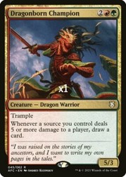 Dragonborn Champion 045/062 Rare - Commander: Adventures in the Forgotten Realms