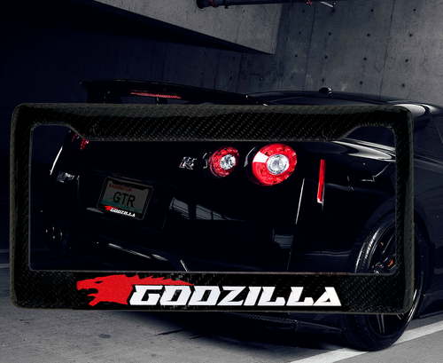 Godzilla GTR 100% Carbon Fiber License Plate Frame Premium - 第 1/9 張圖片
